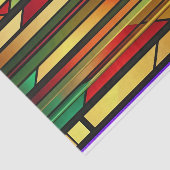 Glas in lood Kleurenband Tissuepapier (Detail)