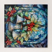 Glas in lood klokken puzzel (Horizontaal)