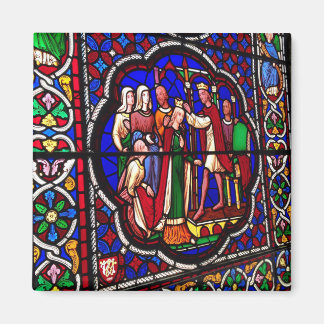Glas in lood - Kroning van Esther Magneet