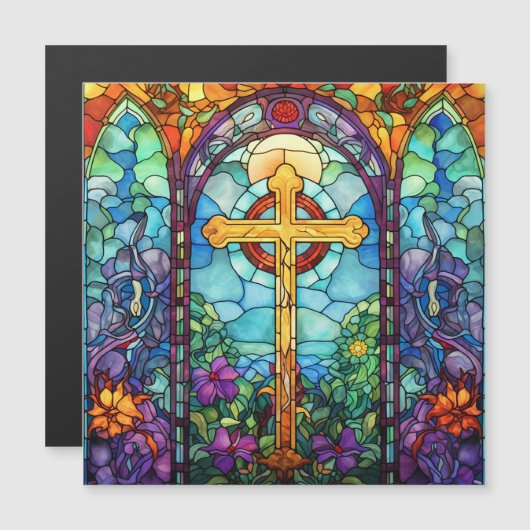 Glas in lood kruis (Voorkant / Achterkant)