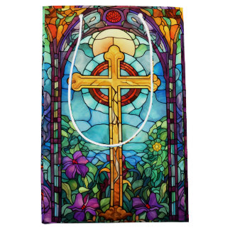 Glas in lood kruis medium cadeauzakje