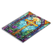 Glas in lood kruis notitieboek (Linkerzijde)