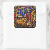 Glas in lood Kunst Kerk Venster Stickers (Tas)