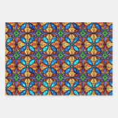 Glas in lood Levendige Design Inpakpapier Vel (Voorkant)