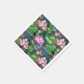 Glas in lood Lotus papieren servetten (Hoek)
