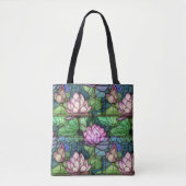 Glas in lood Lotus Shoulder Tas (Voorkant)