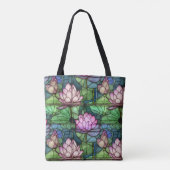 Glas in lood Lotus Shoulder Tas (Achterkant)