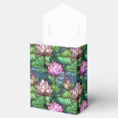 Glas in lood Lotus Tent-stijl Favor Boxes Bedankdoosjes (Geopend)