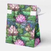 Glas in lood Lotus Tent-stijl Favor Boxes Bedankdoosjes (Achterkant)