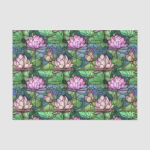 Glas in lood Lotus Tissue Paper Tissuepapier