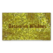 Glas in lood magnetisch visitekaartje (Voorkant)