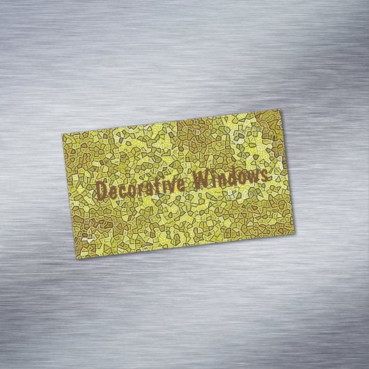 Glas in lood magnetisch visitekaartje (Voorbeeld)