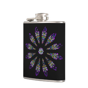 Glas in lood Mandala Heupfles