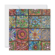 Glas in lood Mandala Patchwork