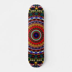 Glas-in-lood-mandala Skateboard