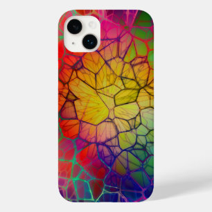 Glas in lood met breukkleurige kleur Case-Mate iPhone 14 plus hoesje
