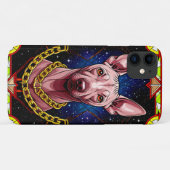 Glas in lood met een sterrenachtergrond Case-Mate iPhone case (Achterkant (horizontaal))