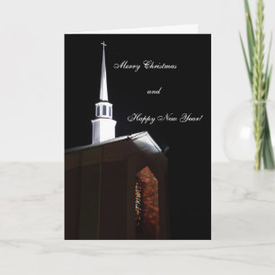 Glas in lood met kerstkaart voor vredes- en versla feestdagen kaart