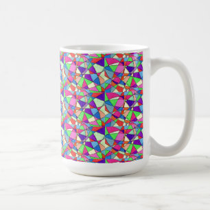 "Glas in lood met zijkanten" Abstract ontwerp-Mok Koffiemok