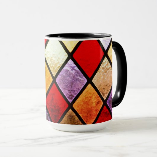 Glas in lood mok (Voorkant rechts)