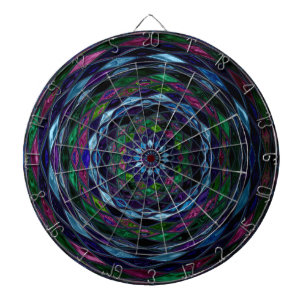 Glas in lood Mosaic Abstract Dartbord