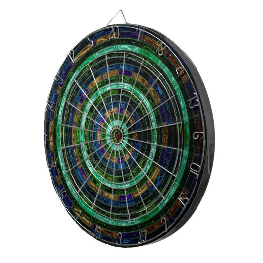 Glas in lood Mosaic Abstract Dartbord (Voorkant Rechts)