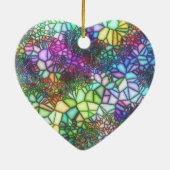 Glas in lood Mosaic Keramisch Ornament (Achterkant)