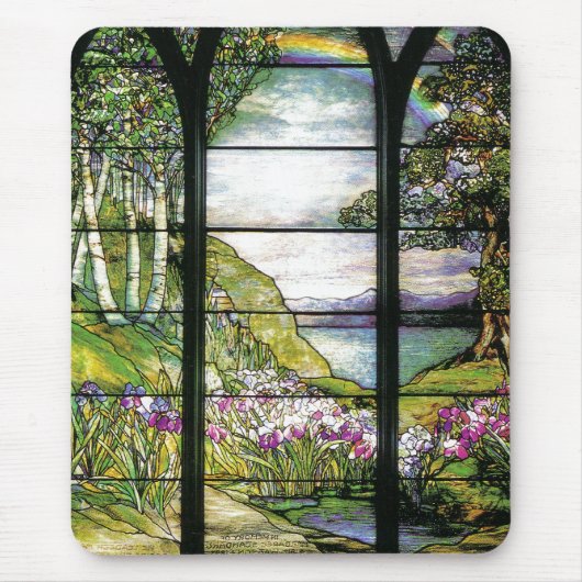 Glas in lood Mousepad Muismat (Voorkant)