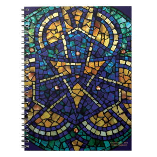 Glas-in-lood Mozaïek Notitieboek "Kaleidoscoop"