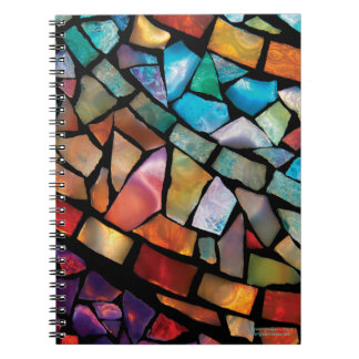 Glas in lood mozaïeknotebook "Fiesta Fun" Notitieboek