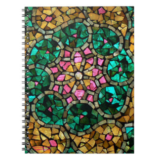 Glas in lood mozaïeknotebook "Pearl Star" Notitieboek