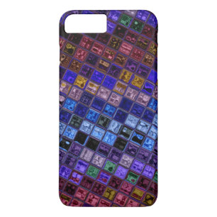 Glas in lood mozaïekpatroon #18 iPhone 8 plus / 7 plus hoesje