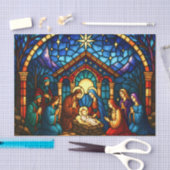 Glas in lood Nativiteitsscène Tissuepapier (Craft)