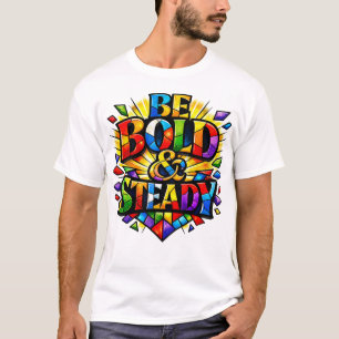 Glas-in-lood-ontwerp T-shirt
