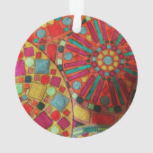 Glas in lood ornament (achterkant)