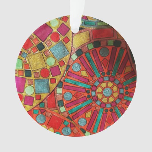 Glas in lood ornament (voorkant)