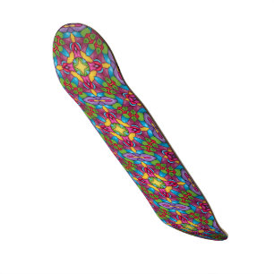 Glas in lood  Paars Kaleidoscoop Skateboard