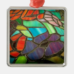 Glas in lood Paars Ornament