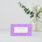 Glas in lood Paars Visitekaartje (Staand voorkant)