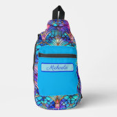 Glas-in-lood Patronen Persoonlijk Gemaakt Sling Bag (Voorkant)