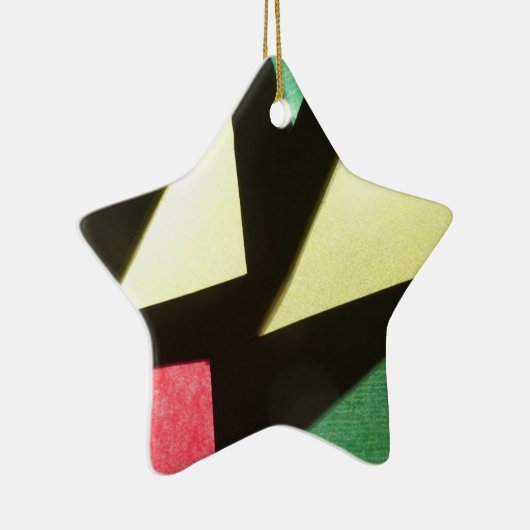 Glas in lood Pattern Star Ornament (Rechts)