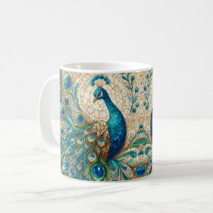 Glas-in-lood Pauw Koffiemok