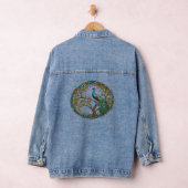 Glas in lood Peacock Autumn Tree Denim Jacket (Hangar)