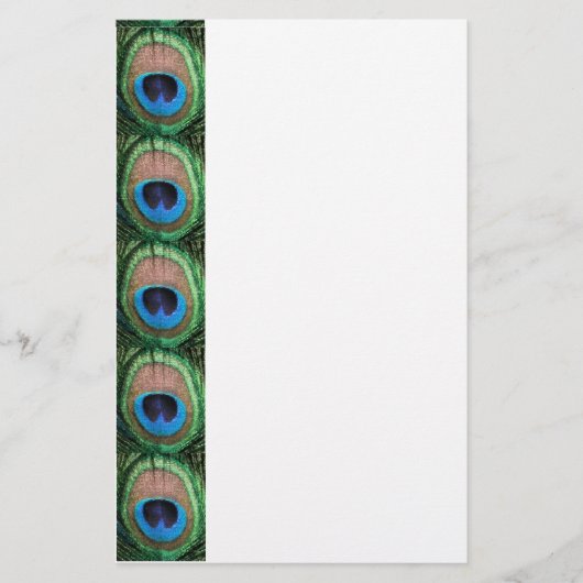 Glas in lood Peacock Briefpapier (Voorkant)