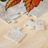 Glas in lood pompoenpuzzel legpuzzel (Zijkant)