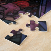 Glas in lood Ravens Legpuzzel (Zijkant)