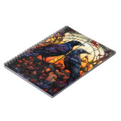 Glas in lood Ravens Notitieboek (Linkerzijde)