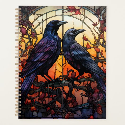Glas in lood Ravens Planner (Voorkant)