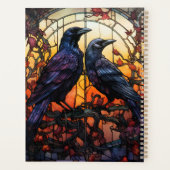 Glas in lood Ravens Planner (Achterkant)