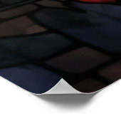 Glas in lood Ravens Poster (Hoek)